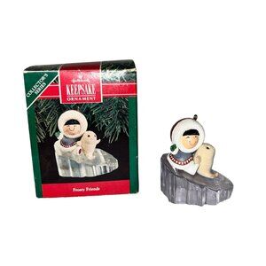 1990's Hallmark Collectors Series Frosty Friends Vintage Keepsake Ornament